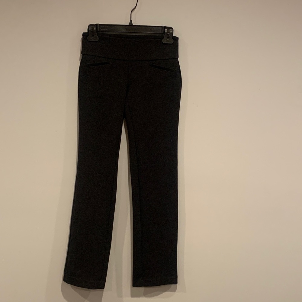 New York & Company Classic Black Trousers Boot Leg